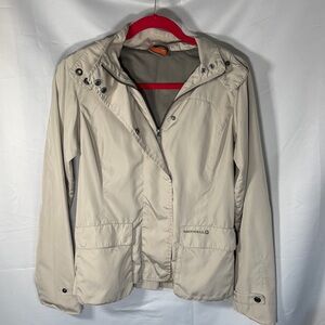 Merrell Women's Light Beige Hooded Utility Jacket